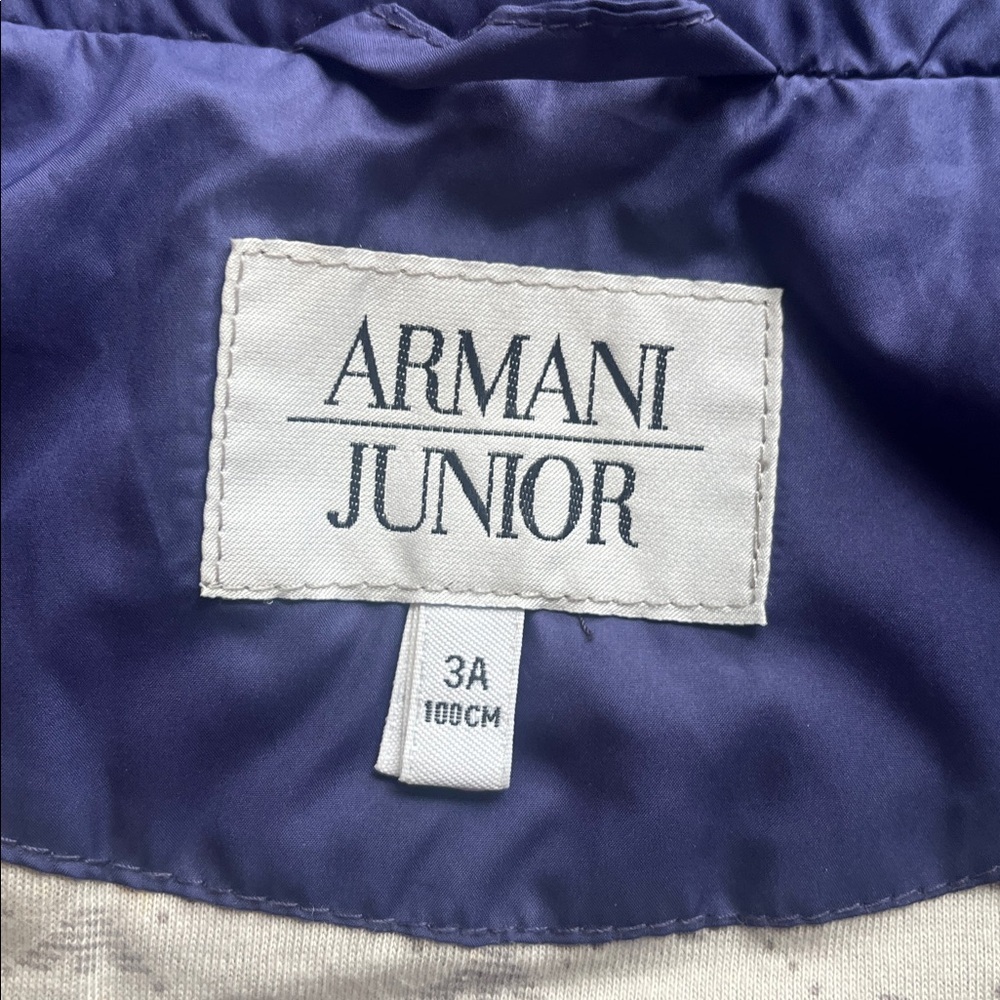 Armani Junior Purple and White Kids Vest - Picture 3 of 8